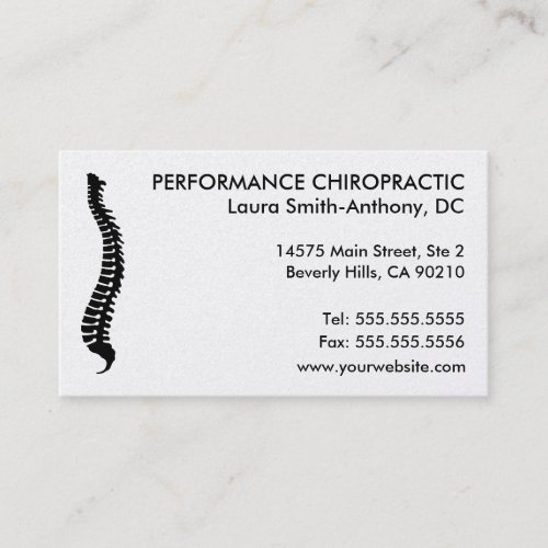 Lateral Spine Chiropractic Business Cards