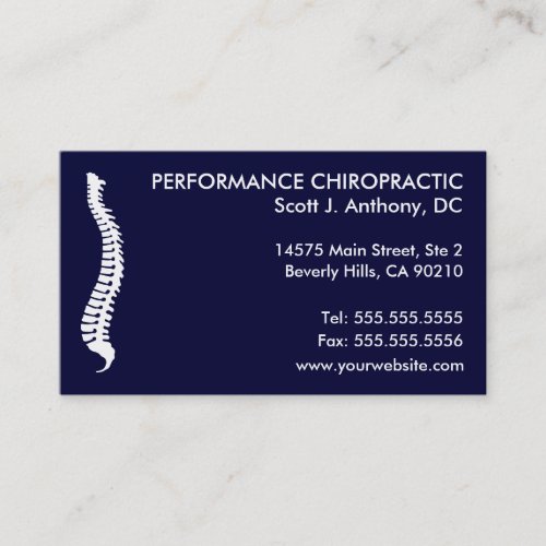 Lateral Spine Chiropractic Business Cards