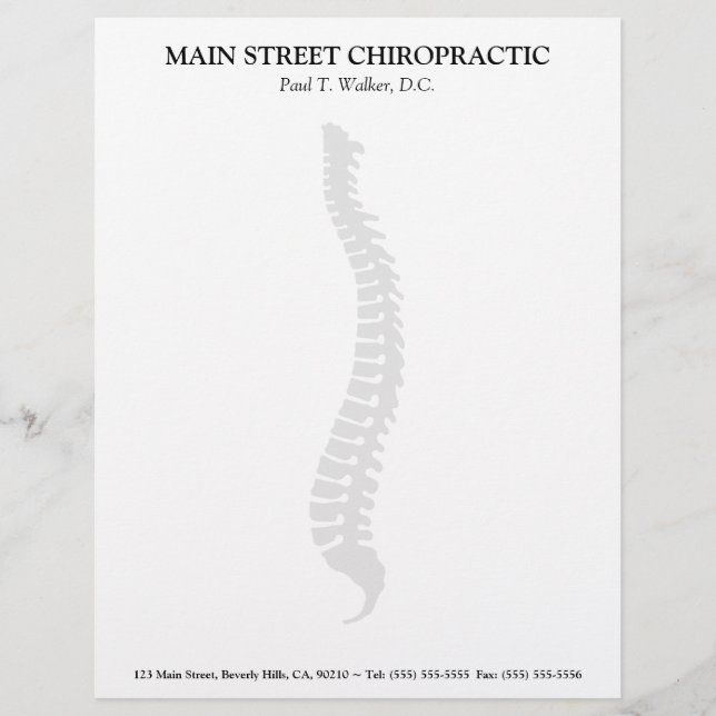 Lateral Spine Chiropractic Letterhead (Front)