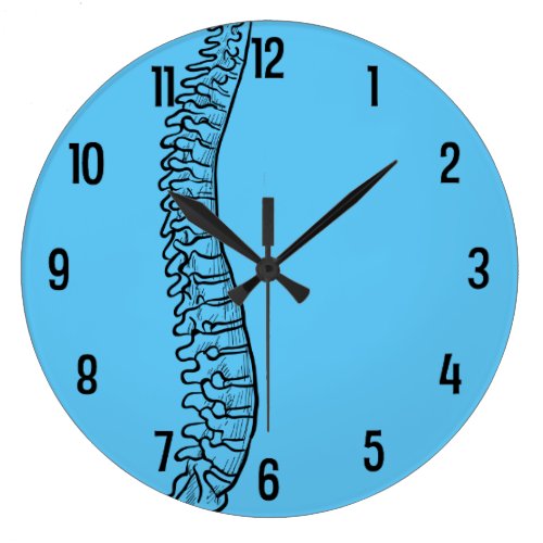 Lateral Spine Chiropractor Acrylic Wall Clock