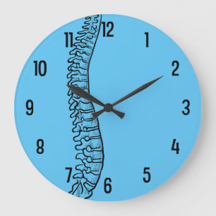 Lateral Spine Chiropractor Acrylic Wall Clock