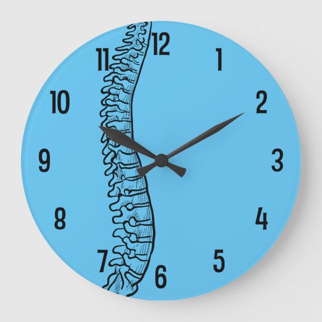 Lateral Spine Chiropractor Acrylic Wall Clock (Front)