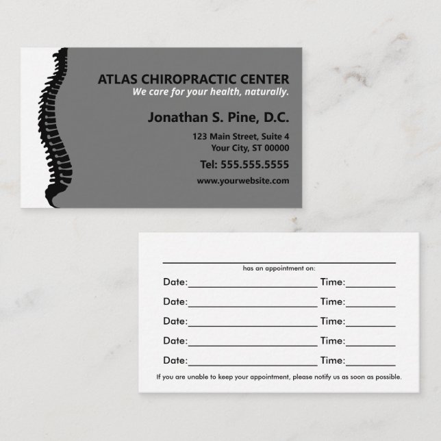 Lateral Spine Chiropractor Multiple Appointment (Front/Back)