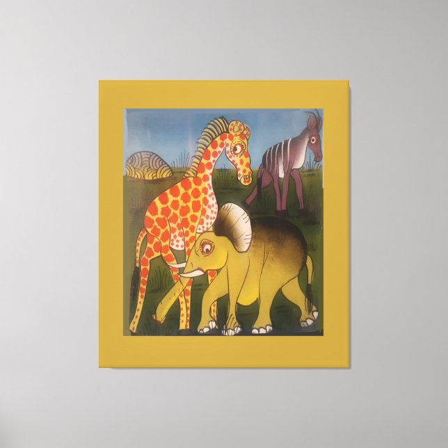 Latest African Elephant Canvas Print (Front)