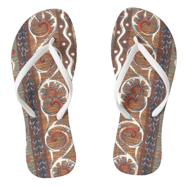Latest African Fashion Colors Traditional Design  Flip Flops (Footbed)