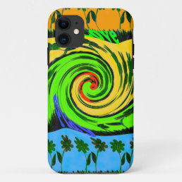 Latest Amazing  Love Wave Colors iPhone 11 Case