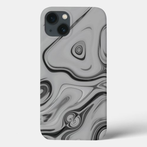 Latest Black and White Marble Color Art Design iPhone 13 Case