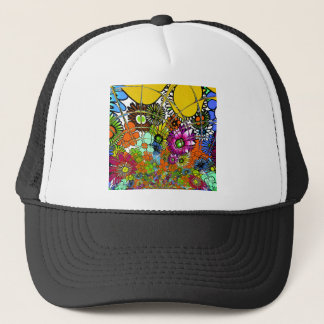 Latest Colorful Amazing Floral Pattern Design Art Trucker Hat