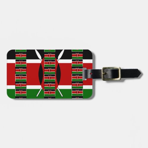 Latest Colorful Kenya Black red green Luggage Tag