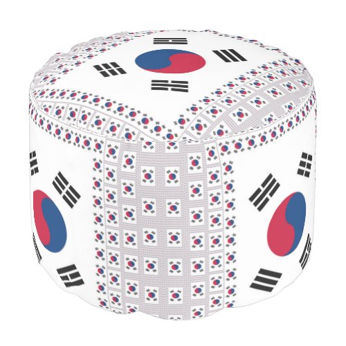 Latest cute South Korea cool National Flag Colors Pouf