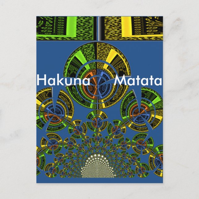 Latest edgy African Maasai Tribal culture pattern  Postcard (Front)