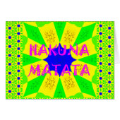 Latest Hakuna Matata Beautiful Amazing Design Colo (Front Horizontal)