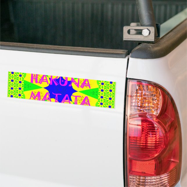 Latest Hakuna Matata Beautiful Amazing Design Colo Bumper Sticker (On Truck)