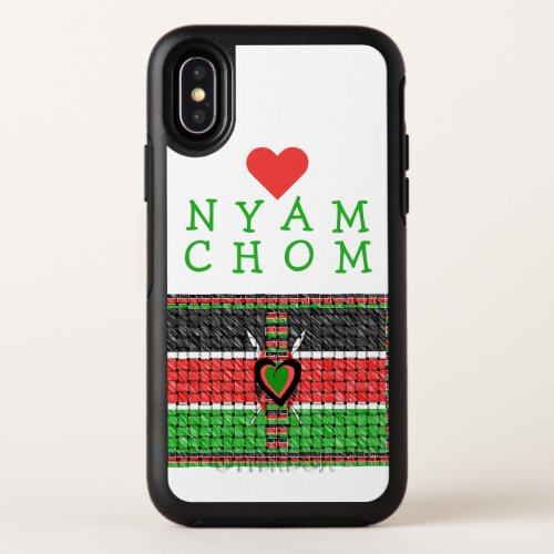 Latest I Love Kenya barbecue meat Nyama Choma    OtterBox Symmetry iPhone X Case