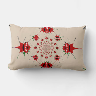 Latest inspired colorful pattern art design lumbar pillow