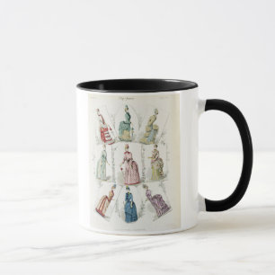 Latest Paris Fashions, nine day dresses in a fashi Mug