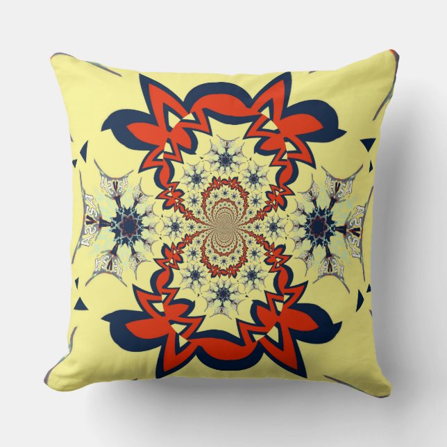 Latest Simple creamy elegant pattern Art design Throw Pillow (Front)