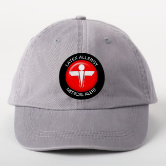 Latex Medical Alert Iron on Patch