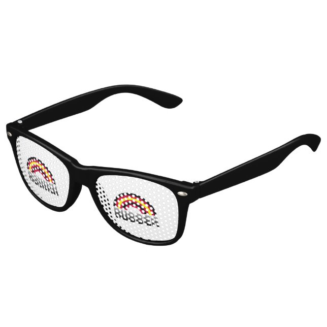 Latex Pride Kids Sunglasses (Angled)