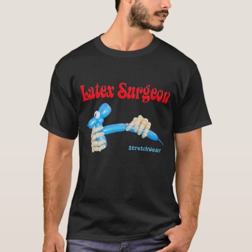 Latex Surgeon Shirt with Balloon Dog and Hands