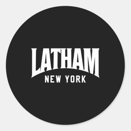 Latham New York Classic Round Sticker