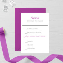 Lathyrus Purple Minimalist Wedding