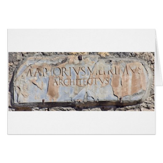 Latin Architect Cards (Front Horizontal)