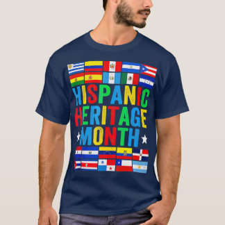 Latin Countries Flag Hispanic Heritage Month Latin T-Shirt