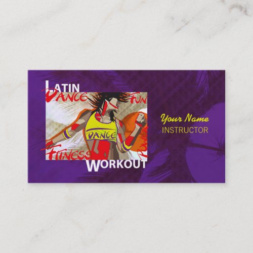 LATIN DANCE WORKOUT - Business Card