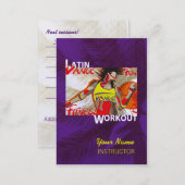 LATIN DANCE WORKOUT - Business-, Schedule Card (Front/Back)
