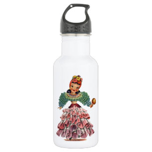 Latin Doll Stainless Steel Water Bottle