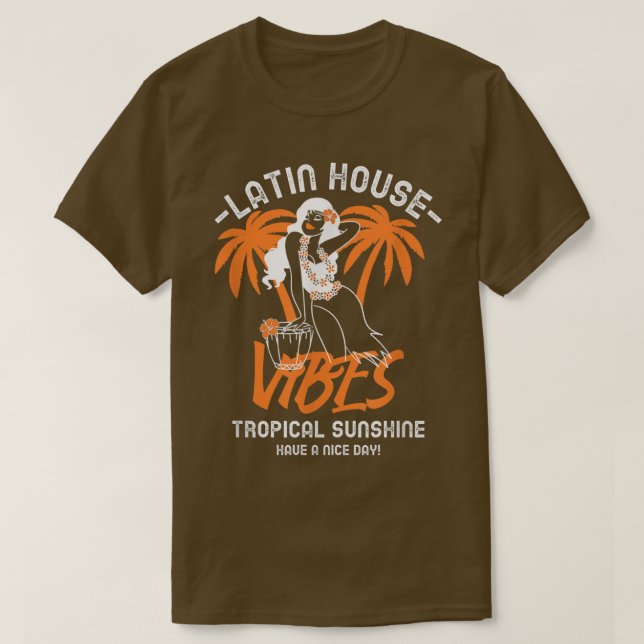 Latin House Dance Music Samba Soulful Salsa Fiesta T-Shirt (Design Front)
