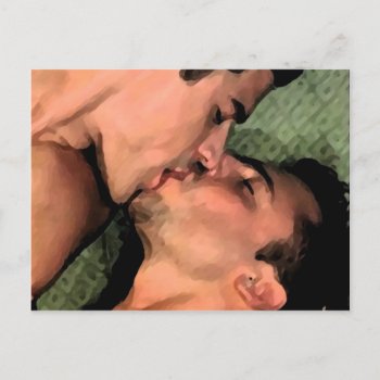 Latin Kiss Postcard by LoveMale at Zazzle