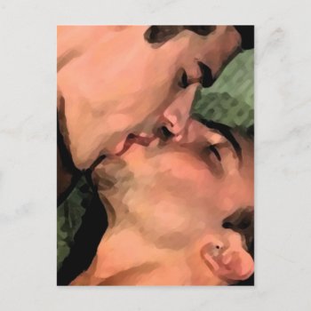 Latin Kiss Postcard by LoveMale at Zazzle