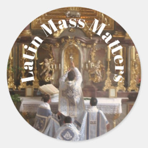 Latin Mass Matters Aufkleber Classic Round Sticker