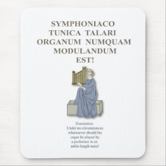 Latin mousepad for organists