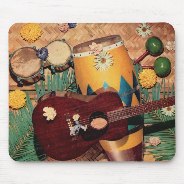 Latin music instruments mouse pad (Front)