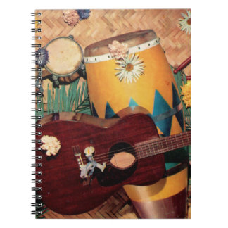 Latin music instruments notebook