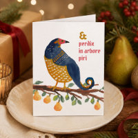 Latin Partridge in a Pear Tree Funny Hand-Drawn