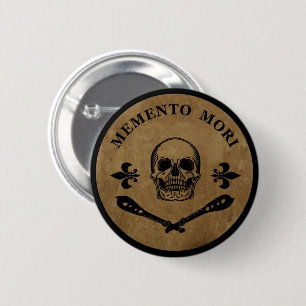 Latin Phrase - Seize the Day - Memento Mori Button