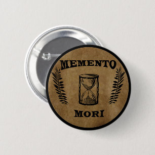 Latin Phrase - Seize the Day - Memento Mori Button