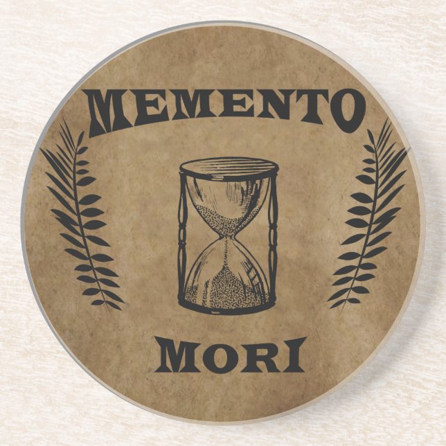 Latin Phrase - Seize the Day - Memento Mori  Coaster (Front)