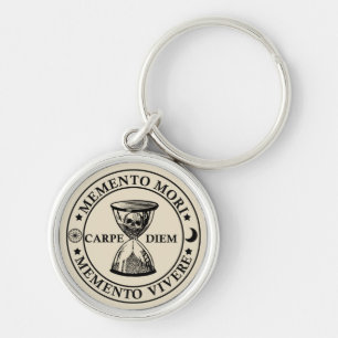 Latin Phrase - Seize the Day - Memento Mori Keychain