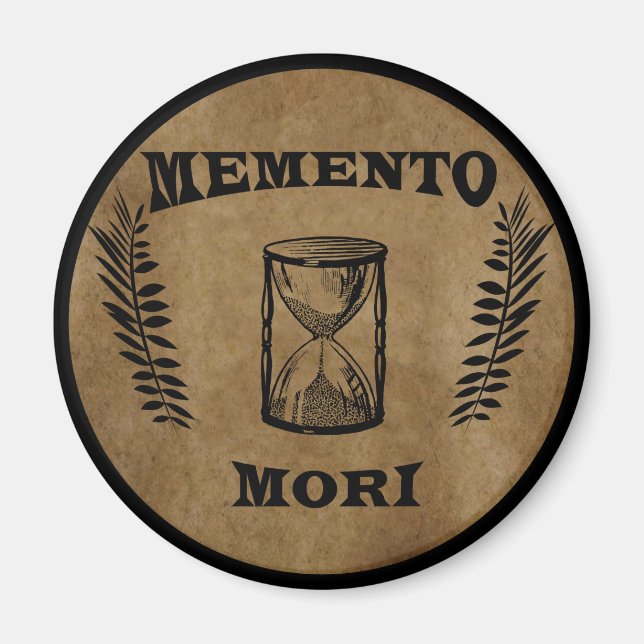 Latin Phrase - Seize the Day - Memento Mori  Magnet (Front)