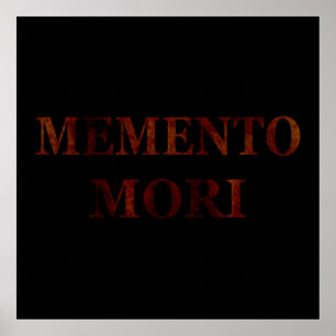 Latin Phrase - Seize the Day - Memento Mori Poster