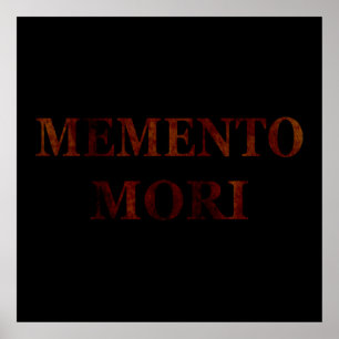 Latin Phrase - Seize the Day - Memento Mori Poster