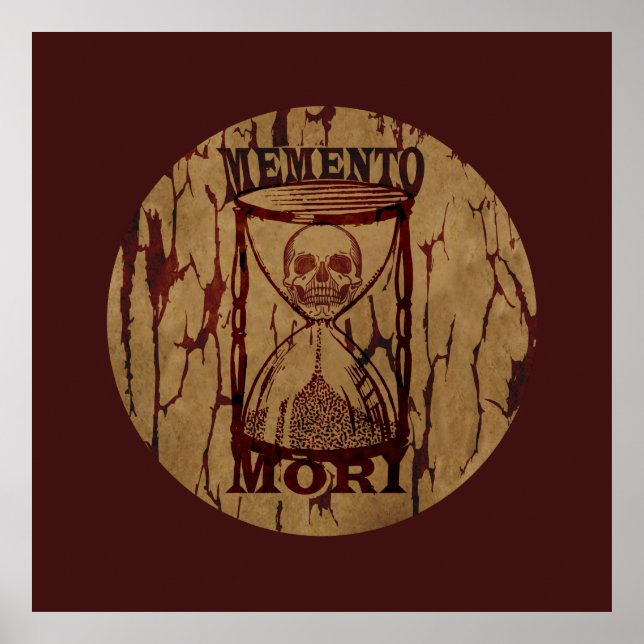 Latin Phrase - Seize The Day - Memento Mori Skull Poster (Front)