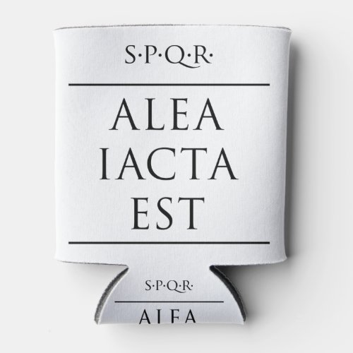 Latin quote Alea iacta est Can Cooler