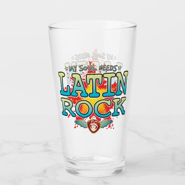 Latin Rock Soul Glass Tumbler (Front)