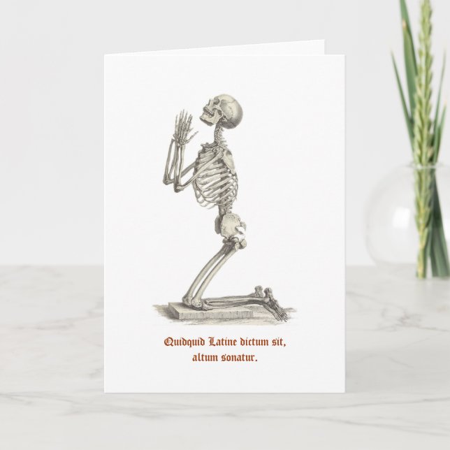 Latin Truth Greeting Card (Front)